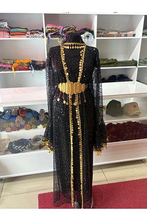 ربدوشام مشکی زنانه پلی استر Özel Tasarım - کد 887661981