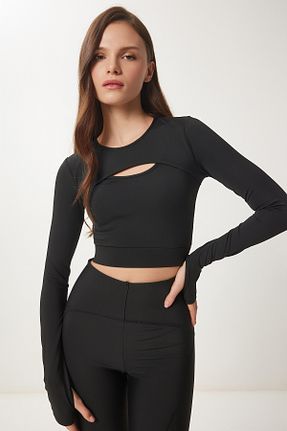 بلوز مشکی زنانه ساده Lovelyİstanbul - کد 887564799