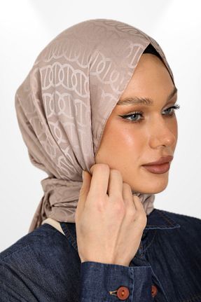 شال قهوه ای زنانه hijabchi - کد 887581247