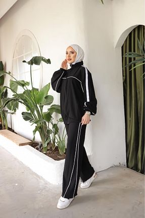 ست گرمکن حجاب مشکی زنانه رگولار MİMİ Luxury Wear - کد 836013368
