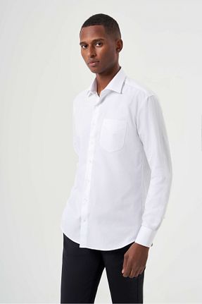 پیراهن سفید مردانه رگولار Bisse - کد 790286259