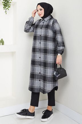 بلوز حجاب مشکی زنانه پنبه ای hafsamina - کد 887603206