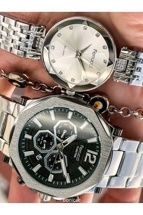 ساعت مچی طوسی زنانه 36-40 میلی متر Ferrucci - کد 887721372