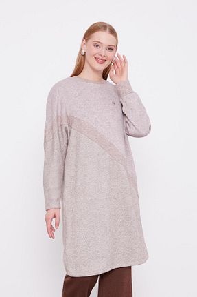 تونیک قهوه ای زنانه تریکو Levidor - کد 887633007