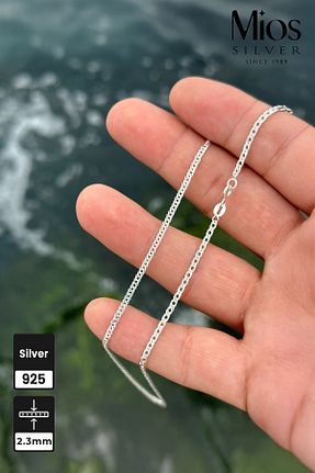 گردنبند نقره رنگی مردانه 925 عیار Mios Silver - کد 884095831
