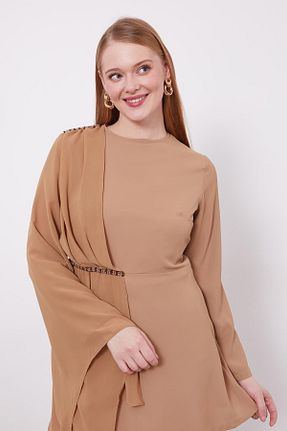 ست بالاتنه و پائین تنه حجاب زرد زنانه اورسایز Levidor - کد 887643071