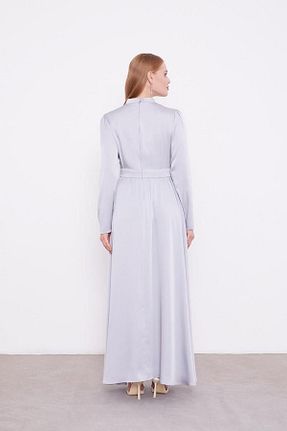 لباس حجاب طوسی زنانه رگولار Levidor - کد 887910757