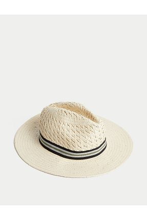کلاه بژ مردانه حصیر Marks & Spencer - کد 838732173