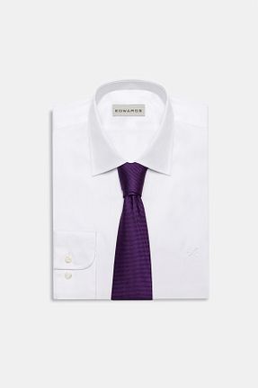 کراوات بنفش مردانه مودال Edwards - کد 763969758