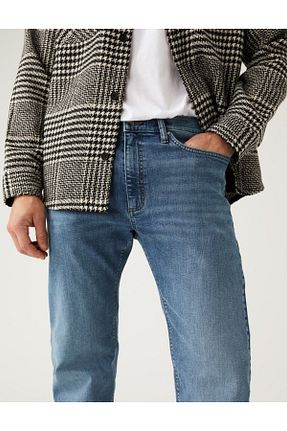 شلوار جین آبی مردانه رگولار Marks & Spencer - کد 793934588