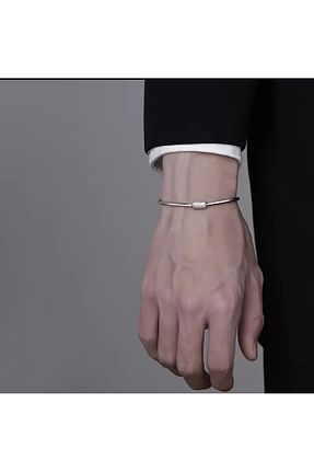 دستبند استیل (فولاد) سفید مردانه استیل (فولاد) Jorg Zenn - کد 887656053