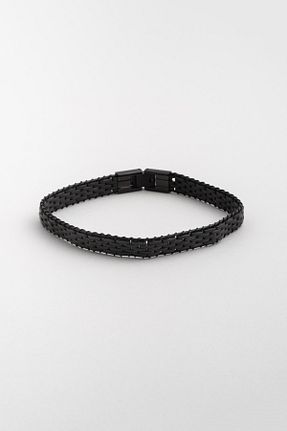 دستبند استیل (فولاد) مشکی مردانه استیل (فولاد) So Chic - کد 887364970