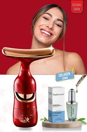 ابزار ماساژ صورت قرمز Elektronik Beauty Vogue - کد 887662531