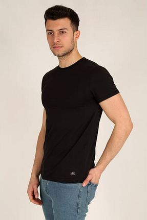 تیشرت مشکی مردانه اسلیم فیت BUCADO - کد 888338814