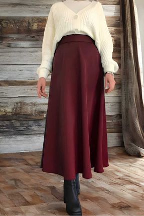 دامن حجاب زرشکی زنانه رگولار CNG MODA - کد 887698300