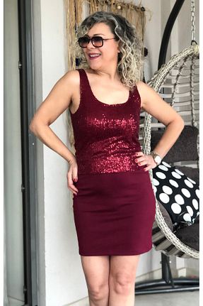 بلوز قرمز زنانه ساده Dila Butik - کد 887716103