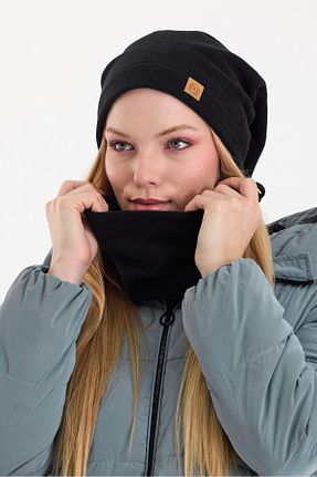 کلاه پشمی مشکی زنانه Polar Butikgiz - کد 888138041