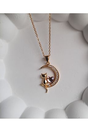 گردنبند استیل ( فولاد ) زرد زنانه استیل (فولاد) Myra - کد 871038875