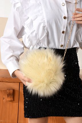 کیف دوشی بژ زنانه پارچه ای ESTUTE - کد 887377260