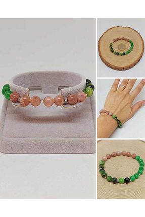 دستبند جواهر رنگی زنانه سنگ طبیعی Yasamtohumu - کد 899049048