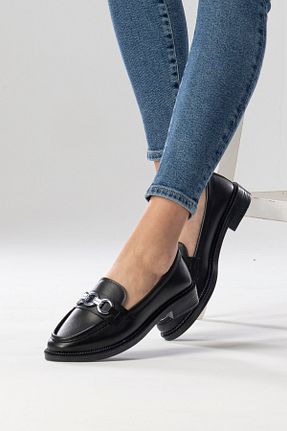 کفش لوفر مشکی زنانه چرم مصنوعی ShoePublic - کد 888145118