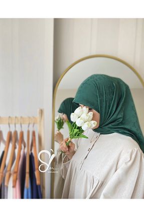 روسری سبز İpek Jakar Moda Saden - کد 887758249