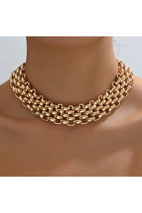 گردنبند استیل ( فولاد ) طلائی زنانه استیل (فولاد) Fioroni - کد 887731009