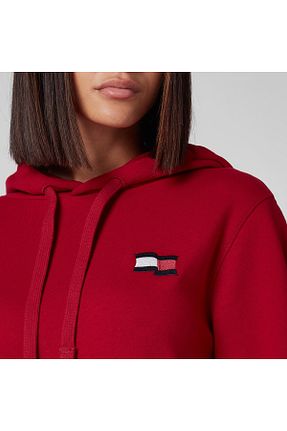 سوئیشرت زرشکی زنانه نقش دار / کار شده Tommy Hilfiger - کد 887760215