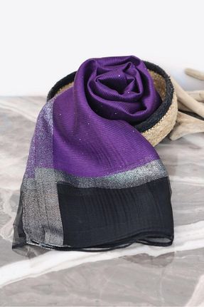 شال بنفش زنانه ابریشم Sacce Scarves&Accessories - کد 827638328