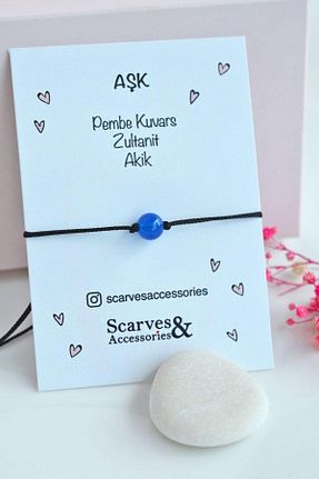 دستبند جواهر رنگی زنانه سنگ طبیعی Sacce Scarves&Accessories - کد 141234231