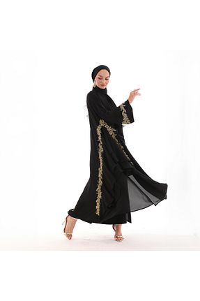 کلاه و ابایا مشکی زنانه پنبه پلی استر GÜLSEMALİ - کد 887786146