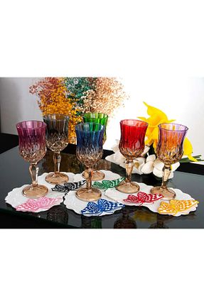 لیوان رنگی شیشه Home - کد 886234204