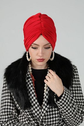 کلاه شنای حجاب قرمز زنانه Ambargo - کد 887874480