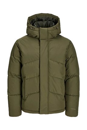 کاپشن خاکی مردانه اسلیم فیت Jack & Jones - کد 861361315