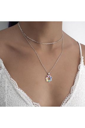 گردنبند نقره رنگی زنانه 925 عیار sorenthe - کد 887879862