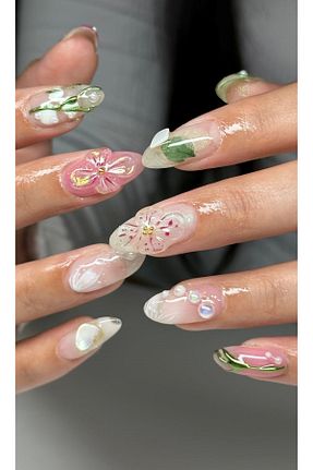 ناخن مصنوعی و اکسسوری سفید Easy Beauty - کد 887753922