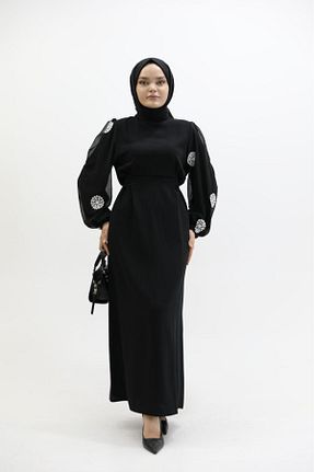 لباس مشکی زنانه بافتنی Bağaç Moda - کد 888307325