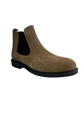 بوت / نیم بوت بژ مردانه چرم خالص Debut - کد 887901955