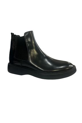 بوت / نیم بوت مشکی مردانه چرم خالص Debut - کد 887903118