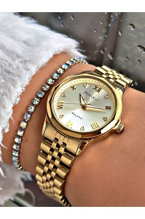 ساعت مچی زرد زنانه 31-35 میلی متر Ferrucci - کد 887925890