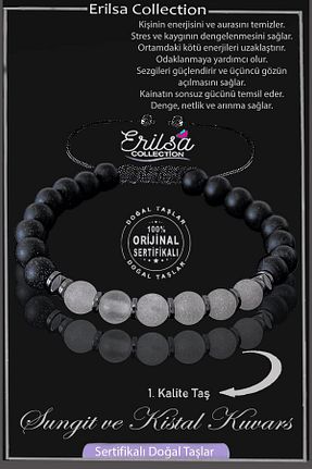 دستبند جواهر سفید زنانه سنگ طبیعی Erilsa - کد 868689704