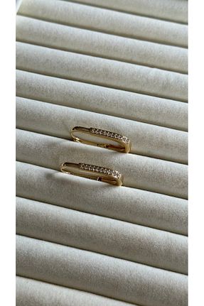 گوشواره جواهر طلائی زیرکن Muse Sister - کد 887937305