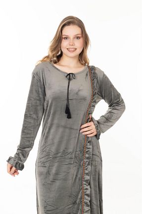 لباس خاکی زنانه بافتنی mervemoda - کد 887968238