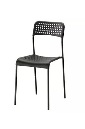 صندلی آشپزخانه مشکی پلاستیک IKEA - کد 205146153