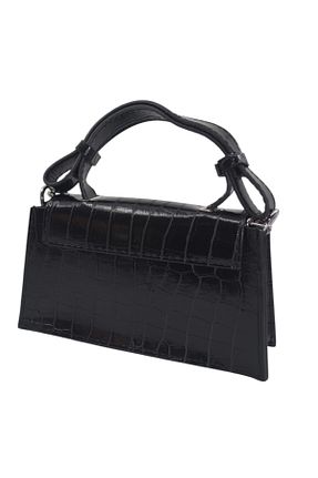 کیف دوشی مشکی زنانه چرم مصنوعی Zaytoon - کد 858122178