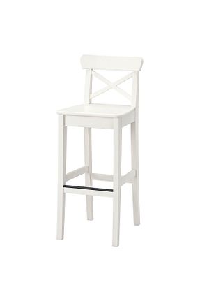 صندلی ناهار خوری سفید چوب IKEA - کد 840750103