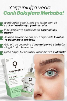 سرم چشم Koyu Halka Karşıtı ornabio organik natural biyolojik - کد 868907386