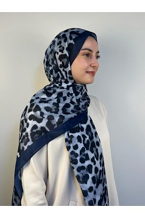 شال سرمه ای زنانه پلی استر Azrina - کد 888100764