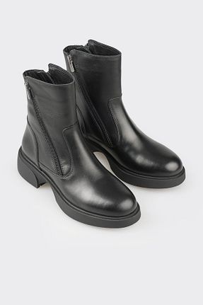 بوت / نیم بوت مشکی زنانه پاشنه تخت Elle - کد 888102216