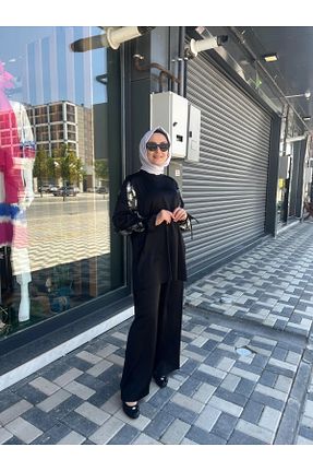 ست بالاتنه و پائین تنه مشکی زنانه رگولار Otto - کد 888589141